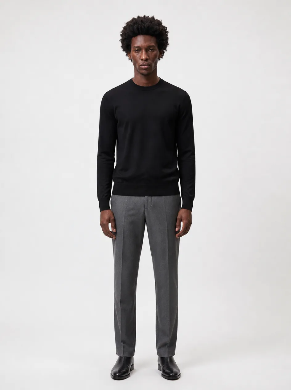 George — AI fashion model, full-body studio portrait