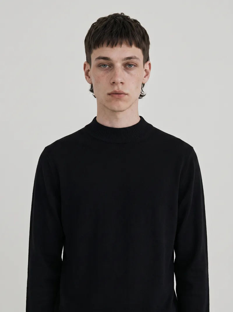 Henry — AI fashion model, studio portrait